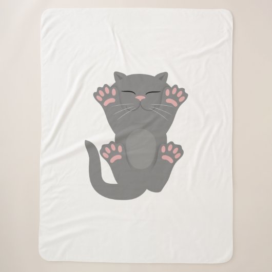 Couverture Sherpa sommeil du chat (Devant)