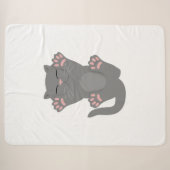 Couverture Sherpa sommeil du chat (Devant (Horizontal))