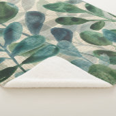 Couverture Sherpa Sophistication verdoyante - Feuilles tropicaux (3/4)