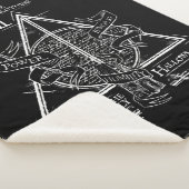 Couverture Sherpa Sort Harry Potter | RELIQUES DE LA MORT Graphique (3/4)