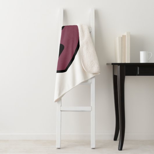 Couverture Sherpa Sortie visage coeur (En situation)