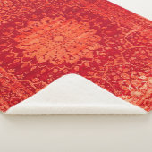 Couverture Sherpa Souk couché de soleil : Motif marocain d'Orange Ma (3/4)