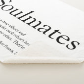 Couverture Sherpa Soulmate Personnalisé Définition Noir Et Blanc (3/4)