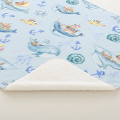 Couverture Sherpa Sous les créatures marines et la vie marine (3/4)