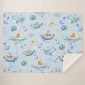 Couverture Sherpa Sous les créatures marines et la vie marine (Devant (Horizontal))