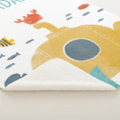 Couverture Sherpa Sous-marin à doodle mignon | Explorer (3/4)
