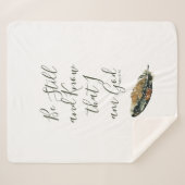 Couverture Sherpa Sous Ses Ailes, Psaume 46 (Devant (Horizontal))