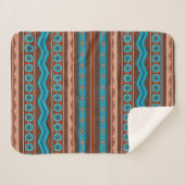 Couverture Sherpa Southwest Style Geometric Cameron Gorge Design Sm (Devant (Horizontal))
