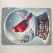 Couverture Sherpa Souvenir Cardinal de l'Hiver (Devant (Horizontal))