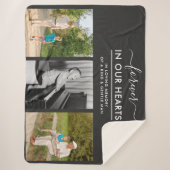 Couverture Sherpa Souvenir Collage photo pour toujours dans les coeu (Devant)