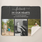 Couverture Sherpa Souvenir Collage photo pour toujours dans les coeu (Devant (Horizontal))