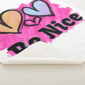 Couverture Sherpa Soyez de beaux coeurs aquarelles (3/4)