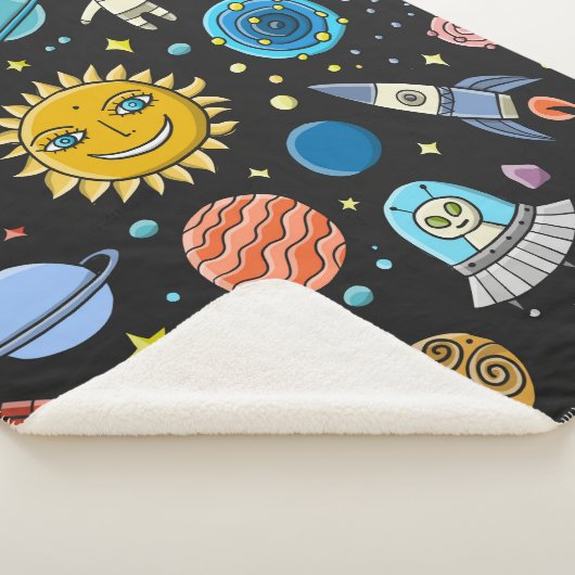 Couverture Sherpa Space Background. Planets of the solar system. Roc (3/4)