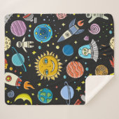 Couverture Sherpa Space Background. Planets of the solar system. Roc (Devant (Horizontal))