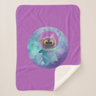 Couverture Sherpa Space Cat Sherpa Blanket