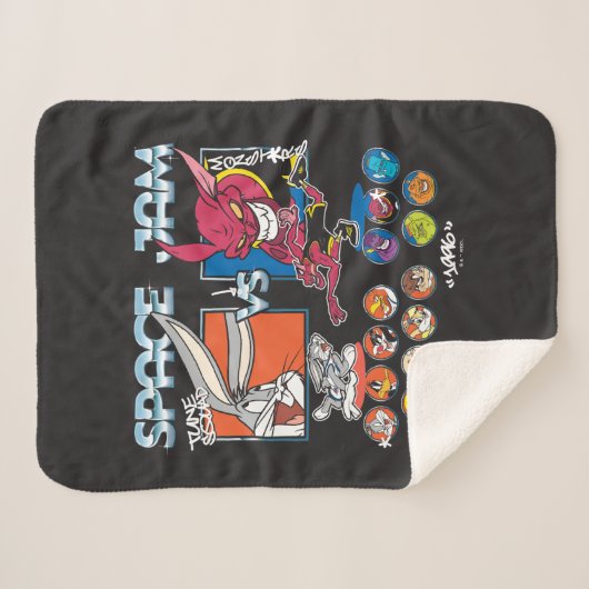 Couverture Sherpa SPACE JAM™ TUNE SQUAD™ VS Monstars Roster Graphic (Devant (Horizontal))