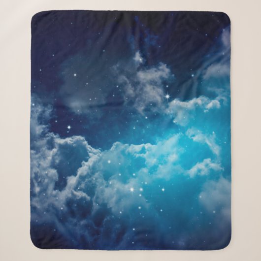 Couverture Sherpa Space of night sky with cloud and starssky,night,b (Devant)
