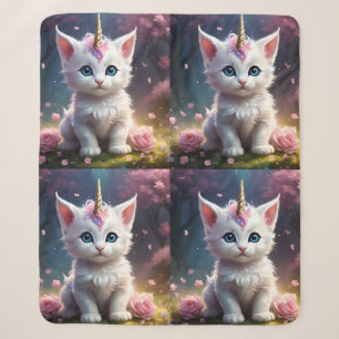 Couverture Sherpa "Sparkle Paws : Le chaton licorne enchanteur"