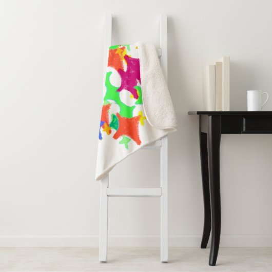 Couverture Sherpa Sparkling Yeti Monster (En situation)