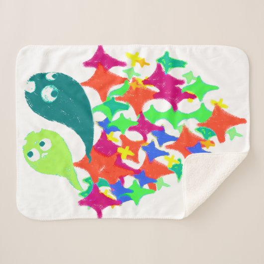 Couverture Sherpa Sparkling Yeti Monster (Devant (Horizontal))