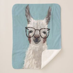 Couverture Sherpa Spécifications Llama - Lunettes surdimensionnées