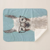 Couverture Sherpa Spécifications Llama - Lunettes surdimensionnées (Devant (Horizontal))