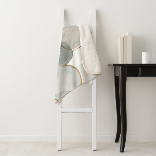 Couverture Sherpa Sphères dorées (En situation)