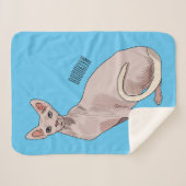 Couverture Sherpa Sphynx cat (Devant (Horizontal))
