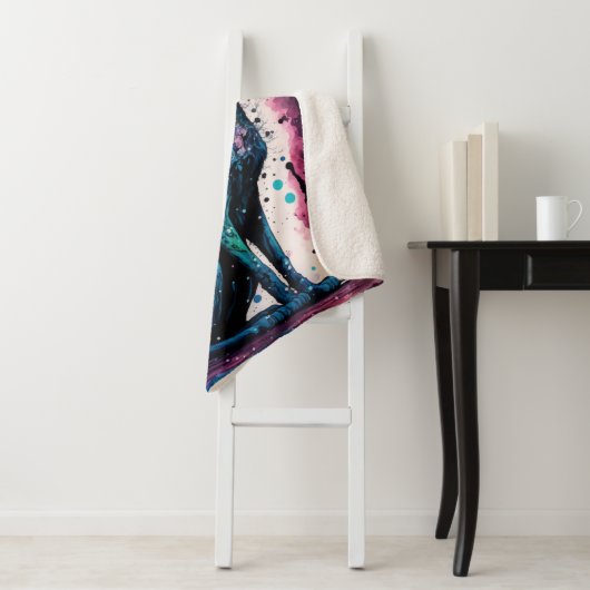 Couverture Sherpa Sphynx Chat I Art Original (En situation)