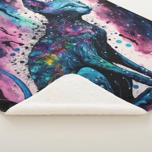 Couverture Sherpa Sphynx Chat I Art Original (3/4)