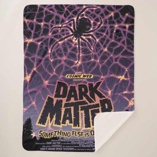 Couverture Sherpa Spider Cosmic Web, Galaxie d'Halloween des horreur (Devant)