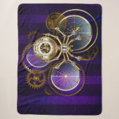 Couverture Sherpa Spider Steampunk sur Arrière - plan pourpre (Devant)