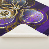 Couverture Sherpa Spider Steampunk sur Arrière - plan pourpre (3/4)