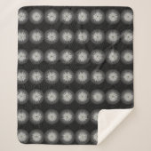 Couverture Sherpa Spirale Noire Et Blanche (Devant)