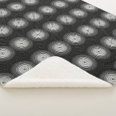 Couverture Sherpa Spirale Noire Et Blanche (3/4)