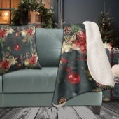 Couverture Sherpa Splendor de Noël