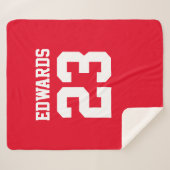 Couverture Sherpa Sports personnalisés numérotés avec le nom (Devant (Horizontal))