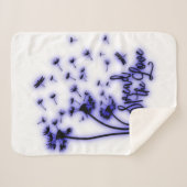 Couverture Sherpa Spread The Love Dandelions and Dragonflies (Devant (Horizontal))