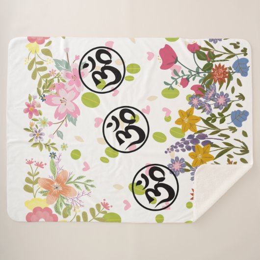 Couverture Sherpa Spring Bloom (Devant (Horizontal))