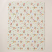 Couverture Sherpa Spring teddy bear (Devant)