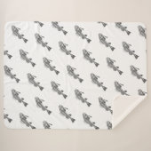 Couverture Sherpa Squelette de poisson (Devant (Horizontal))