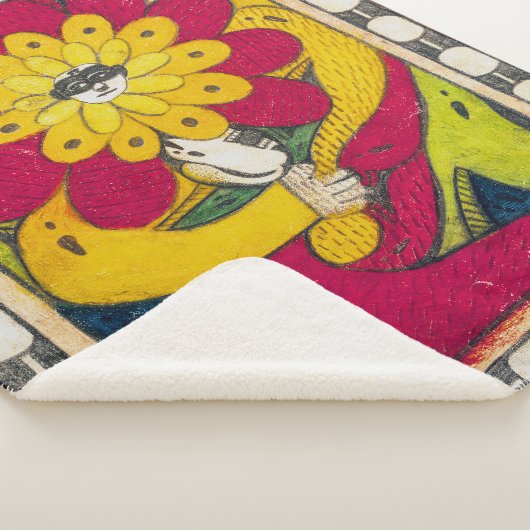 Couverture Sherpa St. Adolf-Trone, Fleur Visage | Adolf Wö lfli | (3/4)