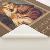 Couverture Sherpa St Anthony de Padoue avec le bébé Jésus (3/4)