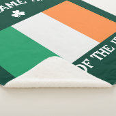 Couverture Sherpa St Patrick's Day Ireland Flag Custom Name Shamrock (3/4)