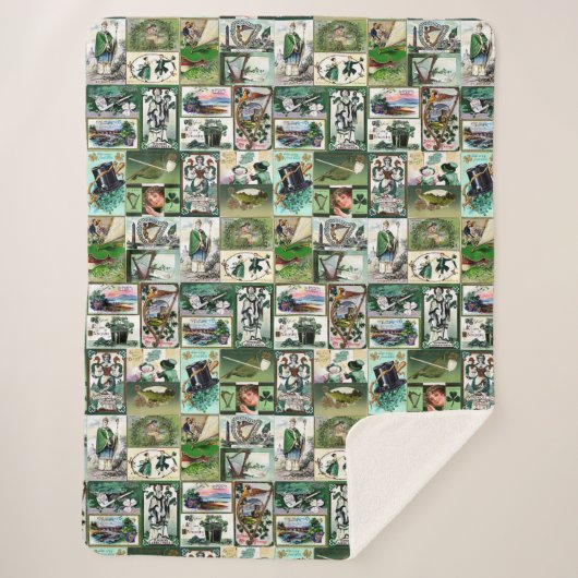 Couverture Sherpa St Patrick's vintage (Devant)