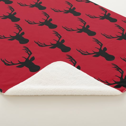 Couverture Sherpa Stag Deer Head (3/4)