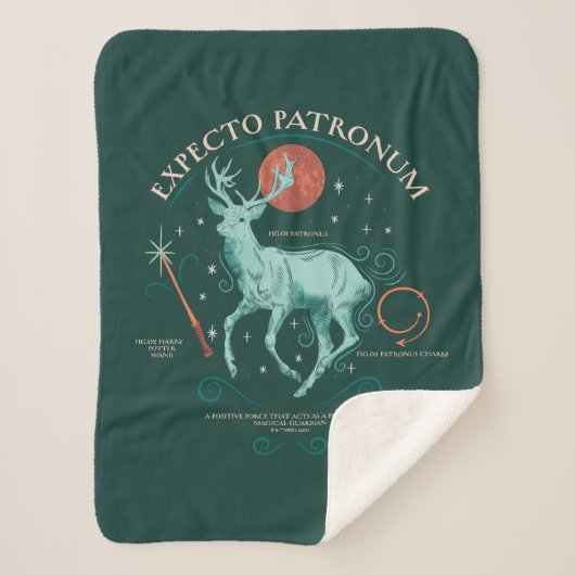 Couverture Sherpa Stag Expecto Patronum Graphic (Devant)