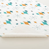 Couverture Sherpa Starburst Motif moderne du milieu du siècle (3/4)