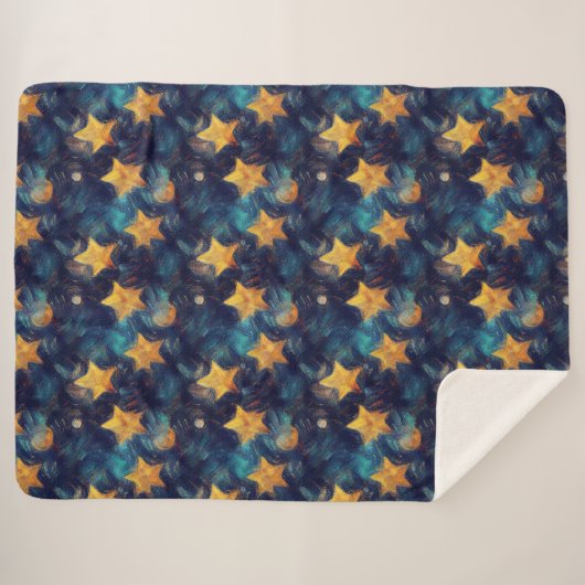 Couverture Sherpa Starry Sky (Devant (Horizontal))