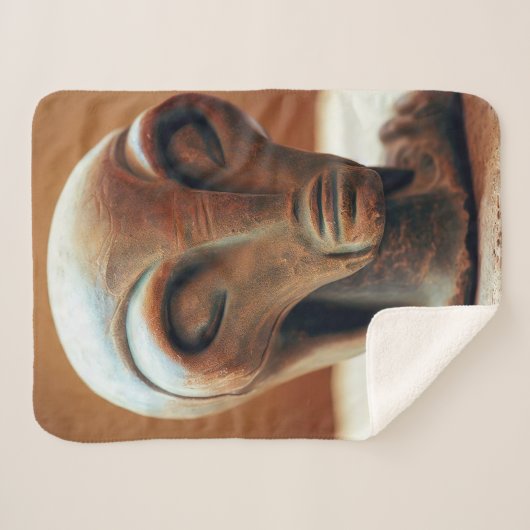 Couverture Sherpa Statue de l'Alien antique (Devant (Horizontal))